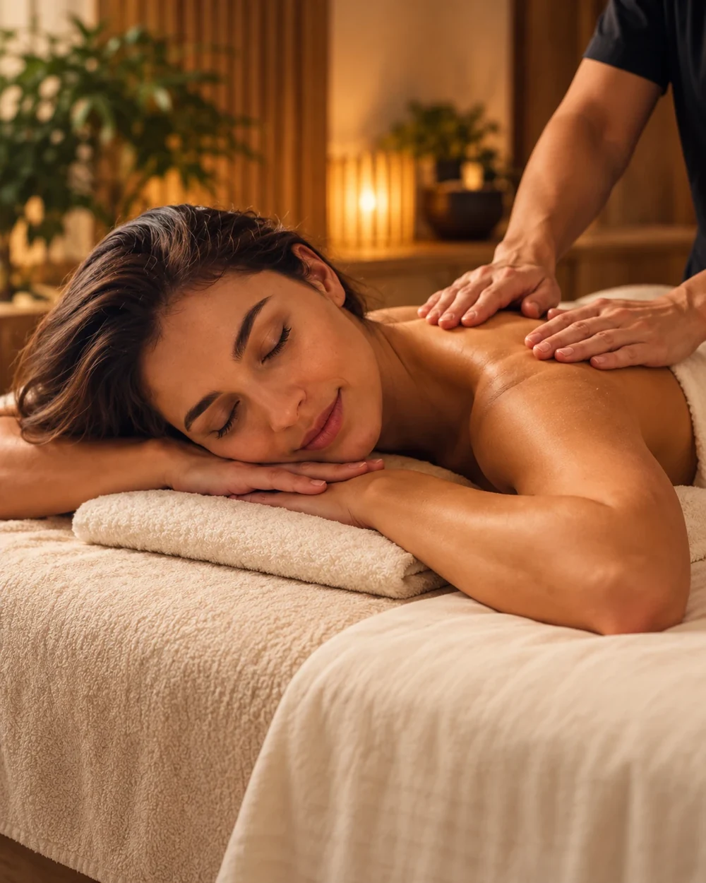 Imagem ilustrativa de uma massagem relaxante